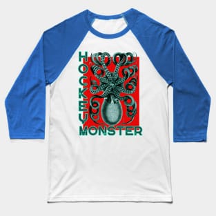 Seattle Hockey Monster,  Fear The Deep Baseball T-Shirt